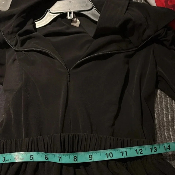 Calvin Klein Black Elegant contemporary midi dress Sz 10 - Picture 10 of 12